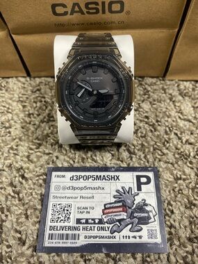 Casio G-Shock Black and Red Logo Accessory Set